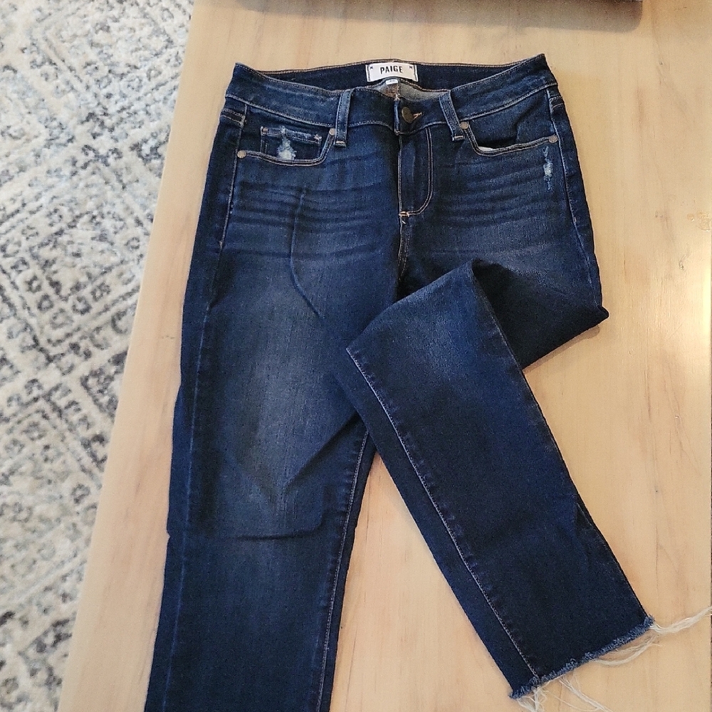 PAIGE Women's Deep Indigo Skinny Jeans